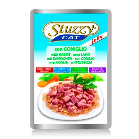 Stuzzy Cat консервы для кошек с кроликом в желе