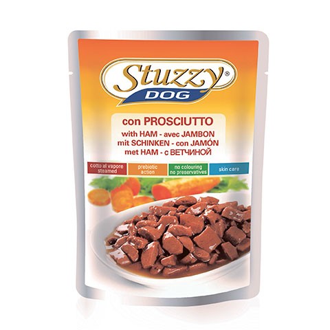 Stuzzy Dog консервы для собак с ветчиной в соусе