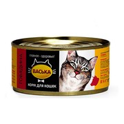 Васька консервы для кошек говядина профилактика МКБ