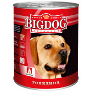 ЗООГУРМАН BIG DOG консервы для собак с говядиной, 850гр