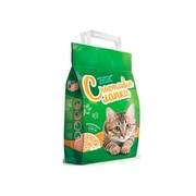 Счастливые Лапки Древесный наполнитель для кошачьего туалета