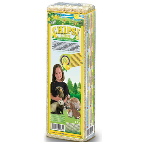 Cat's Best Chipsi Citrus Опилки древесные ароматизированные наполнитель для домашних животных
