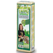Cat's Best Chipsi Plus Green Apple Опилки древесные ароматизированные наполнитель для домашних животных