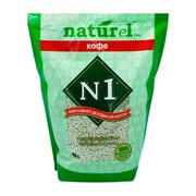 NATUREL Комкующийся впитывающий с ароматом кофе наполнитель для кошачьего туалета