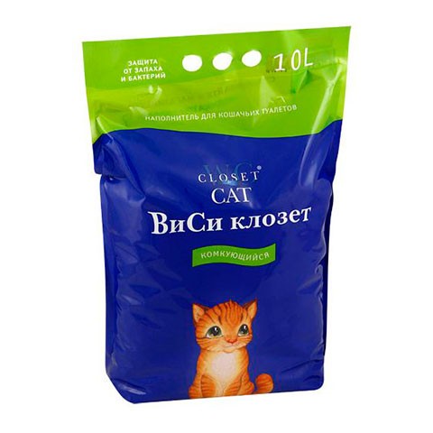 Наполнитель WC for cats комкующийся