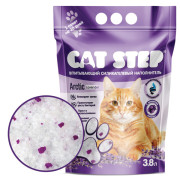 Cat Step Arctic Lavender впитывающий силикагелевый наполнитель для кошачьего туалета, 3,8л