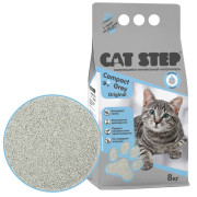 Cat Step Compact Grey Original наполнитель для кошек комкующийся минеральный