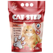 Cat Step Arctic Strawberry впитывающий силикагелевый наполнитель для кошачьего туалета, 3,8л