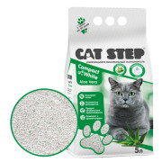 Cat Step Compact White Aloe Vera наполнитель для кошек комкующийся минеральный