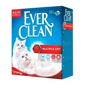 Ever Clean Multiple Наполнитель комкующийся для нескольких кошек (красная полоса)