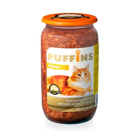 Puffins консервы для кошек курица