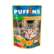 Puffins пауч для кошек мясное ассорти в желе