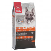 BLitz Sensitive Turkey & Barley Adult Dog All Breeds корм сухой для взрослых собак всех пород с индейкой и ячменем