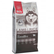 Blitz Sensitive Lamb & Rice Adult Dog All Breeds корм сухой для взрослых собак всех пород с ягнёнком и рисом