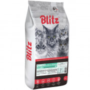 Blitz Sensitive Kitten All Breeds корм сухой для котят, беременных и кормящих кошек с индейкой