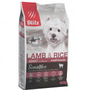 Blitz Sensitive Lamb & Rice Adult Dog Small Breeds корм сухой для собак мелких пород с ягнёнком и рисом
