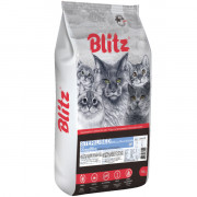 Blitz Sensitive Turkey Adult Sterilised Cat All Breeds корм сухой для стерилизованных кошек с индейкой