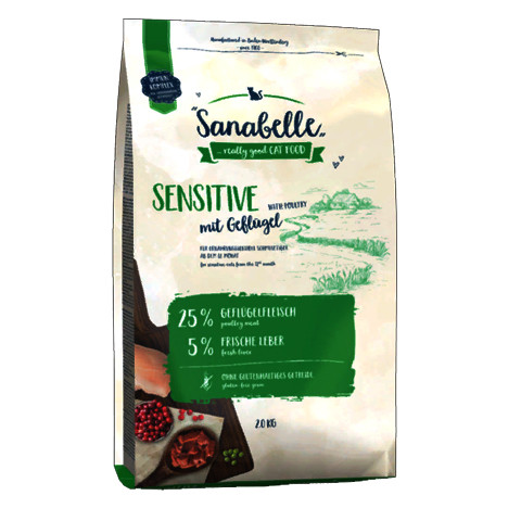 Bosch Sensitive-Sanabelle корм для кошек аллергиков и длинношерстных, птица
