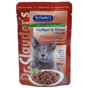 Dr.Clauder's консервы для кошек пауч домашняя птица/почки