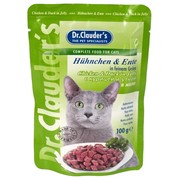 Dr.Clauder's консервы для кошек пауч курица/утка