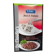 Dr.Clauder's консервы для кошек пауч мясо/индейка кусочки в желе