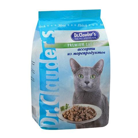 Dr.Clauder's корм сухой для кошек ассорти из морепродуктов