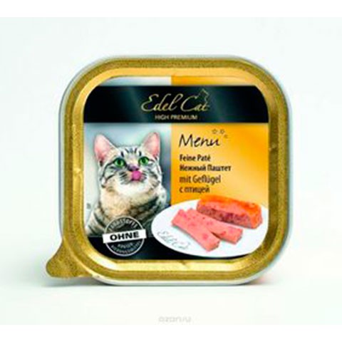 Edel Cat консервы для кошек паштет птица (ламистер)