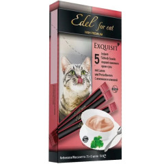 Edel Cat лакомство для кошек крем-суп ягненок и клюква