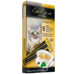 Edel Cat лакомство для кошек крем-суп птица и печень