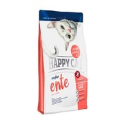 Happy Cat гиппоаллергенный корм для кошек на основе утки, картофеля, риса и клюквы