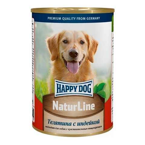 Happy Dog консервы для собак телятина/индейка