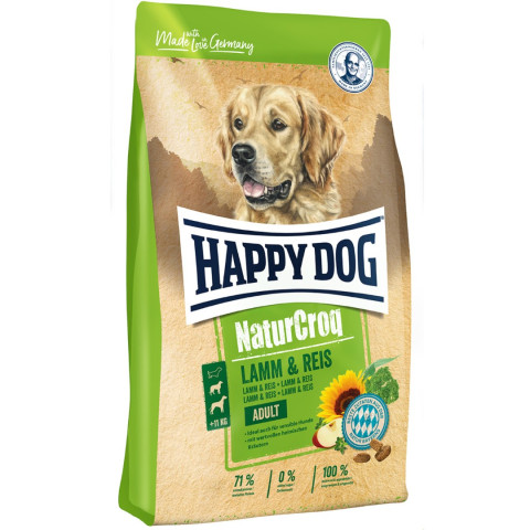 Happy Dog Premium NaturCroq Lamm & Reis корм сухой для собак с чувствительным пищеварением с ягненком и рисом