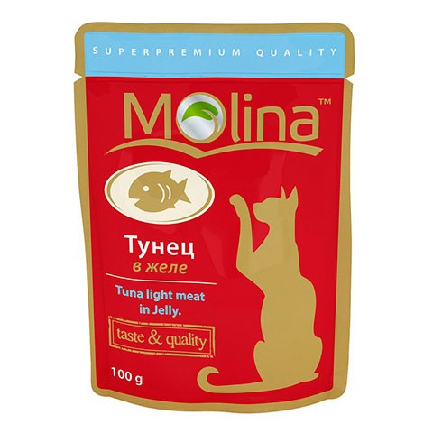 Molina пауч для кошек тунец в желе