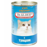 Dr. Alder's Cat гарант консервы для кошек тунец в соусе