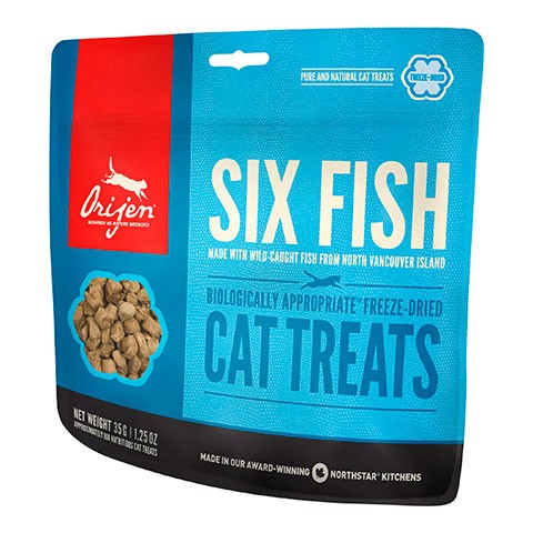 Orijen Six Fish сублимированное лакомство для кошек
