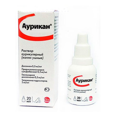 Аурикан - ушные капли