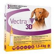 Вектра 3D капли для собак 1,5-4кг инсектоакарицидные