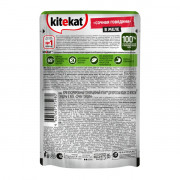 Kitekat корм консервированный для кошек сочная говядина в желе