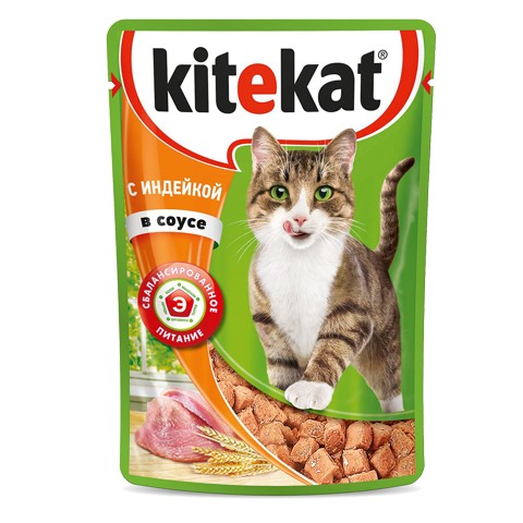 Kitekat консервы индейка в соусе