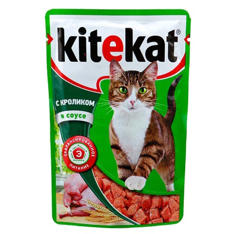 Kitekat консервы кролик в соусе
