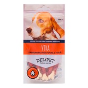 DeliPet лакомство для собак кальциевая косточка с уткой