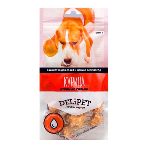 DeliPet лакомство для собак куриные гирьки
