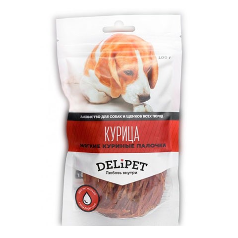 DeliPet лакомство для собак мягкие куриные палочки