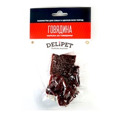 DeliPet лакомство для собак нарезка из говядины