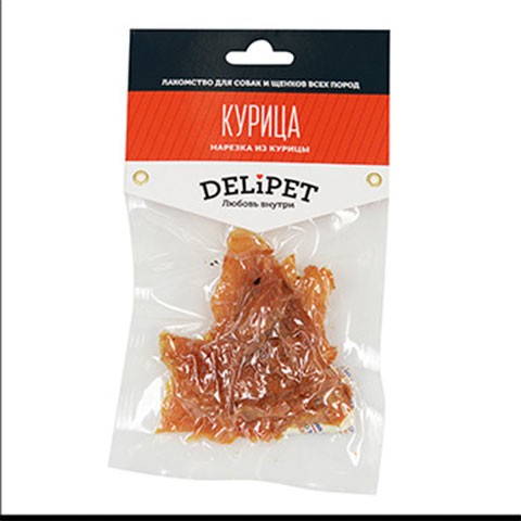 DeliPet лакомство для собак нарезка из курицы