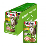 Kitekat корм консервированный для кошек аппетитная курочка в желе