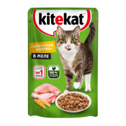 Kitekat корм консервированный для кошек аппетитная курочка в желе