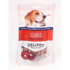 DeliPet лакомство для собак салямини из конины