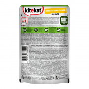 Kitekat корм консервированный для аппетитная курочка в соусе