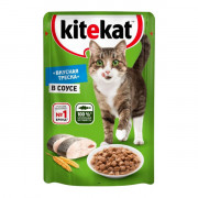 Kitekat корм консервированный для кошек с сочными кусочками рыбы в соусе